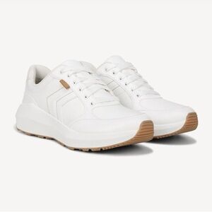 Dr. Scholl's White and Tan Women's Sneakers